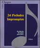 24 Preludes and Impromptus piano sheet music cover